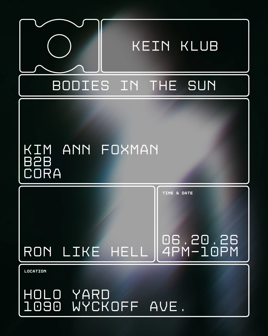 Kein Klub - Kim Ann Foxman B2b Cora ++ (Daytime | Open-Air)