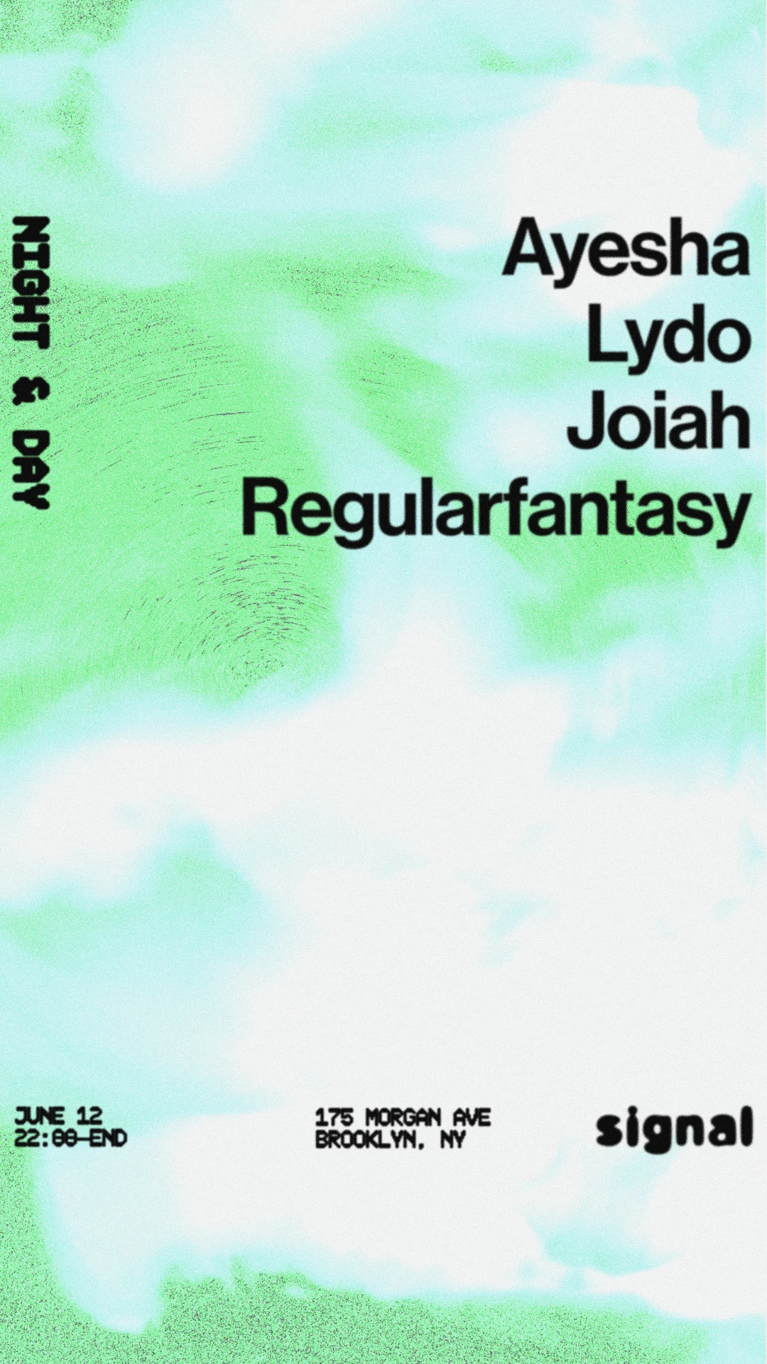 Night & Day: Ayesha, Lydo, Joiah, Regularfantasy