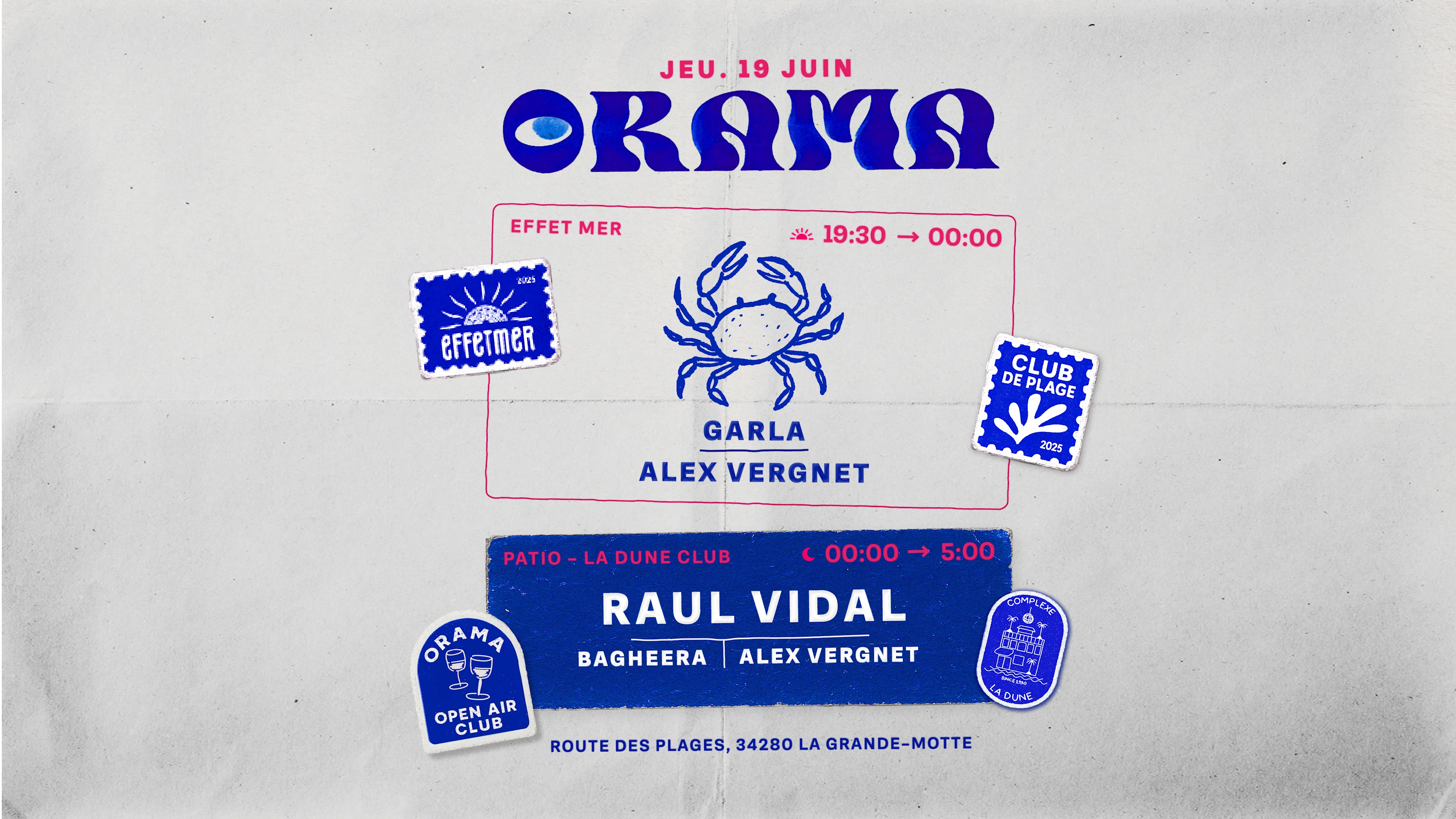 Orama - Club De Plage : Jeudi  19 Juin