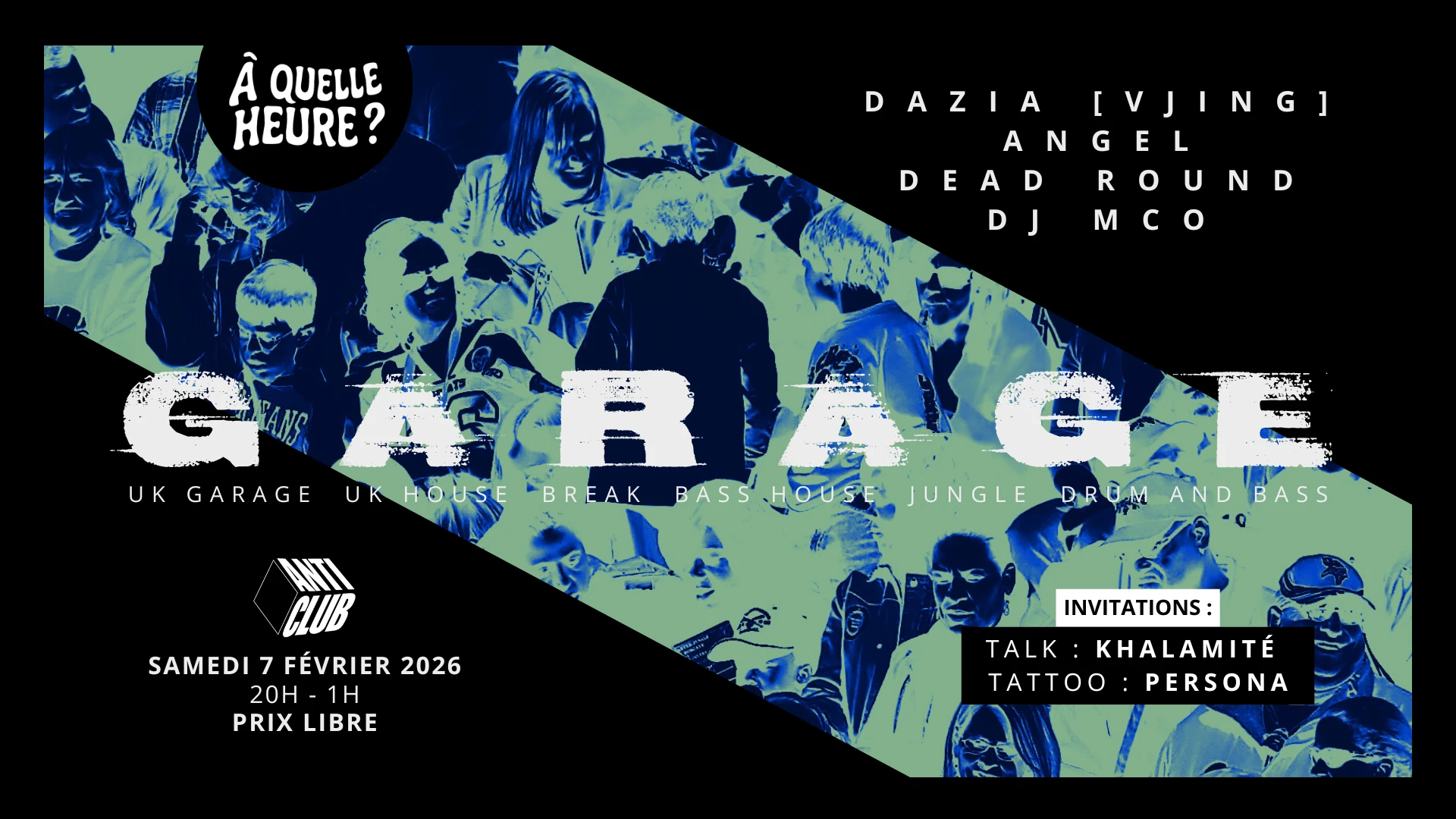 Garage W/ Angel, Dj Mco, Dead Round + Special Guests
