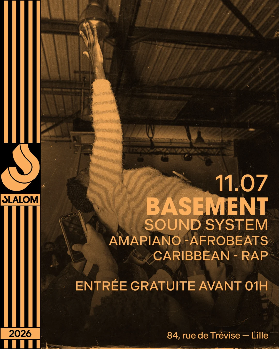 Slalom : Basement — Amapiano • Afrobeats — Gratuit Av. 01h