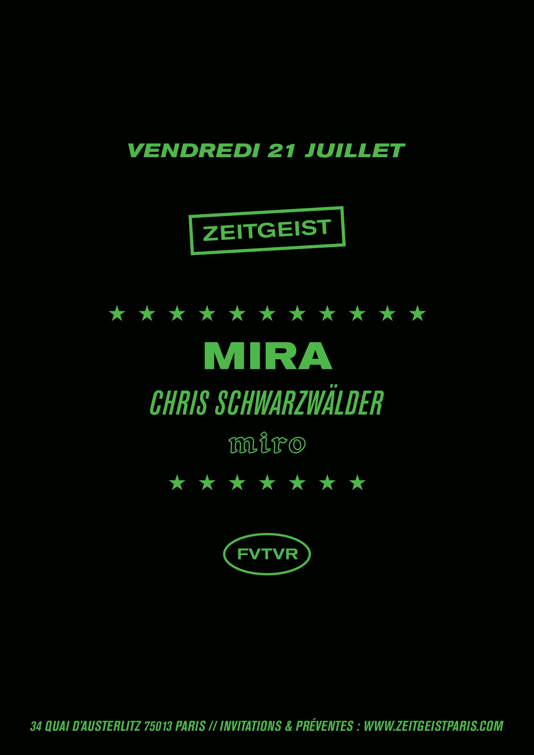 Zeitgeist Avec Mira & Chris Schwarzwalder