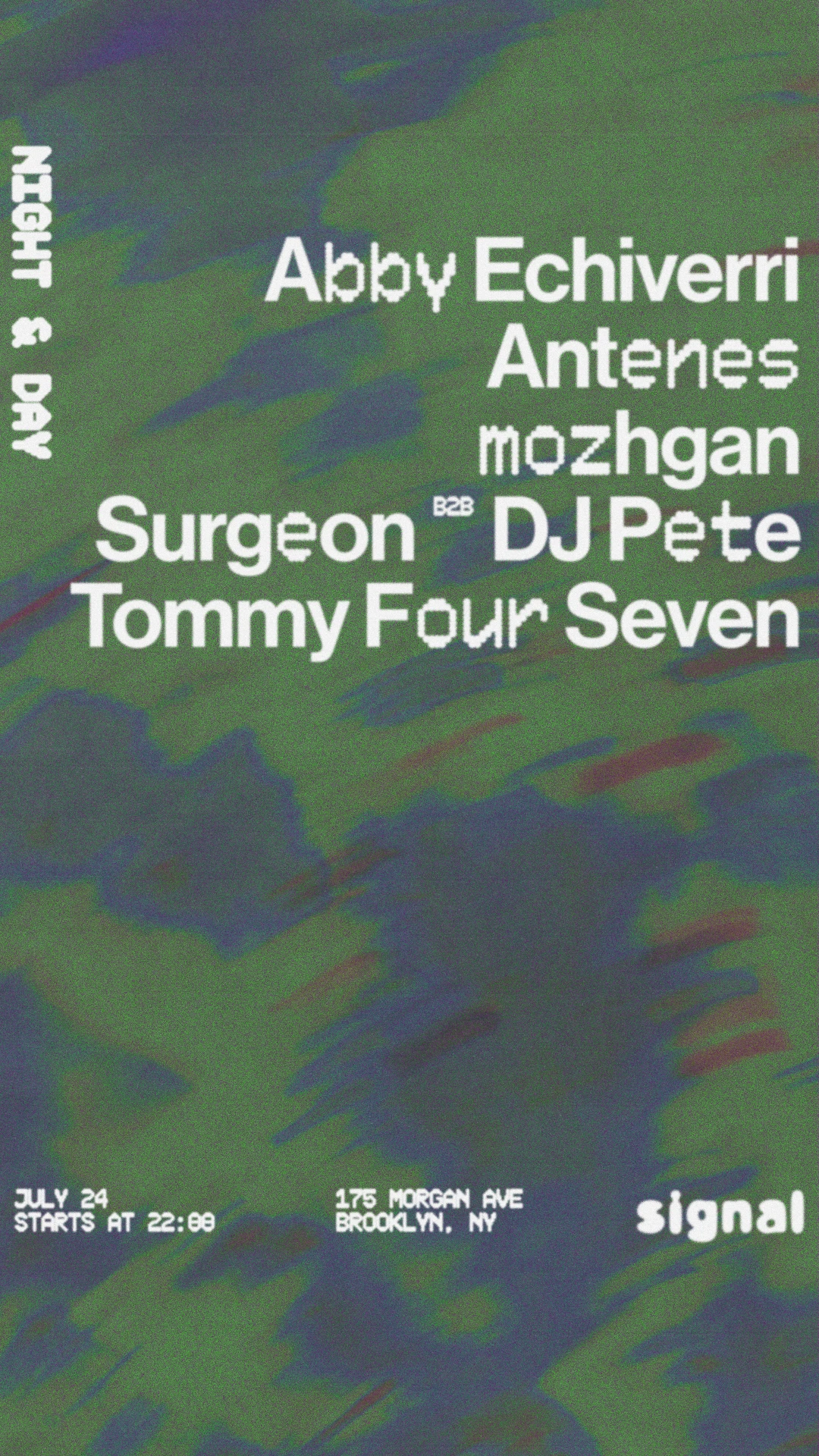 Night & Day: Surgeon B2b Dj Pete, Tommy Four Seven