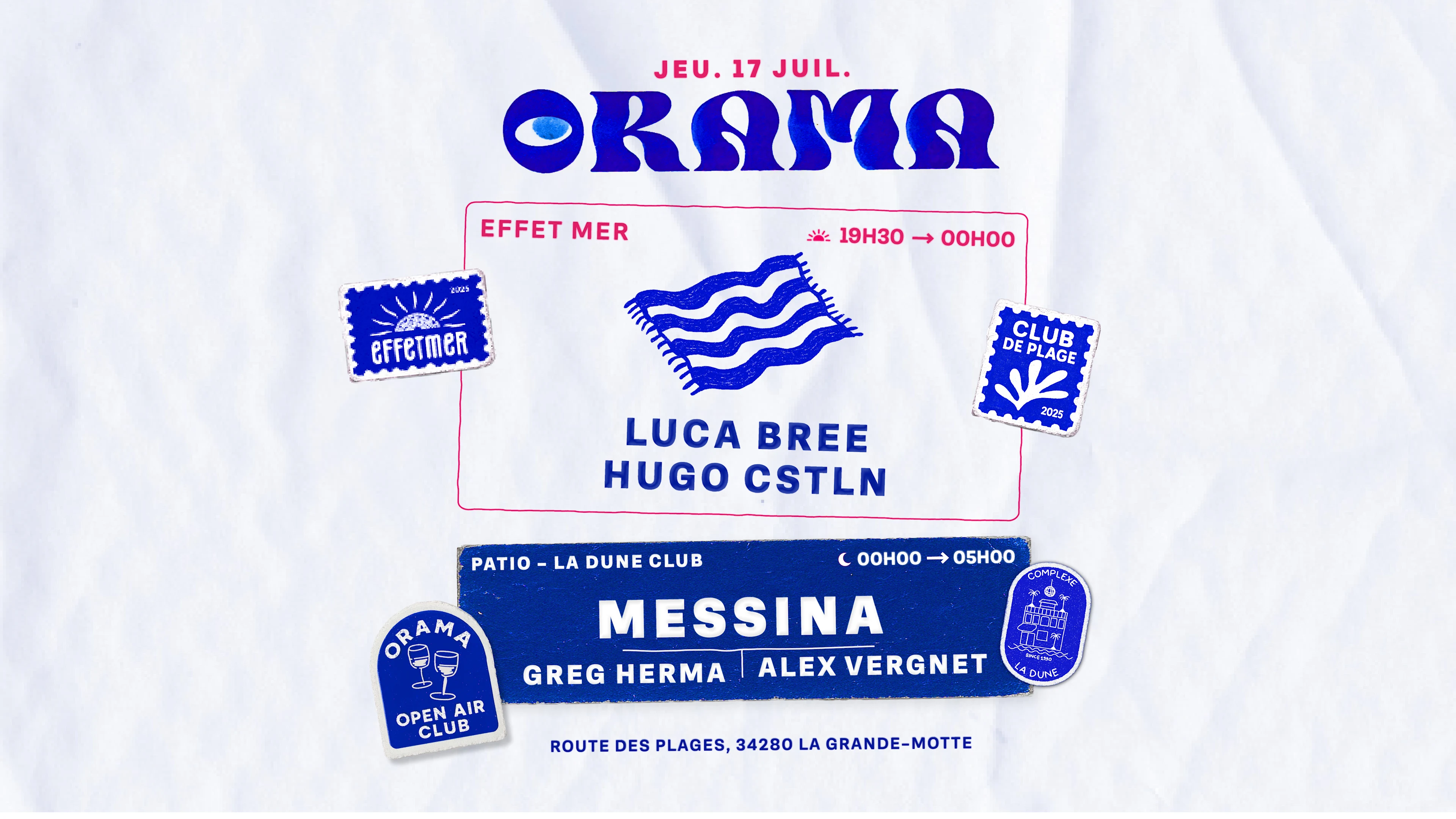 Orama - Club De Plage : Jeudi  17 Juillet