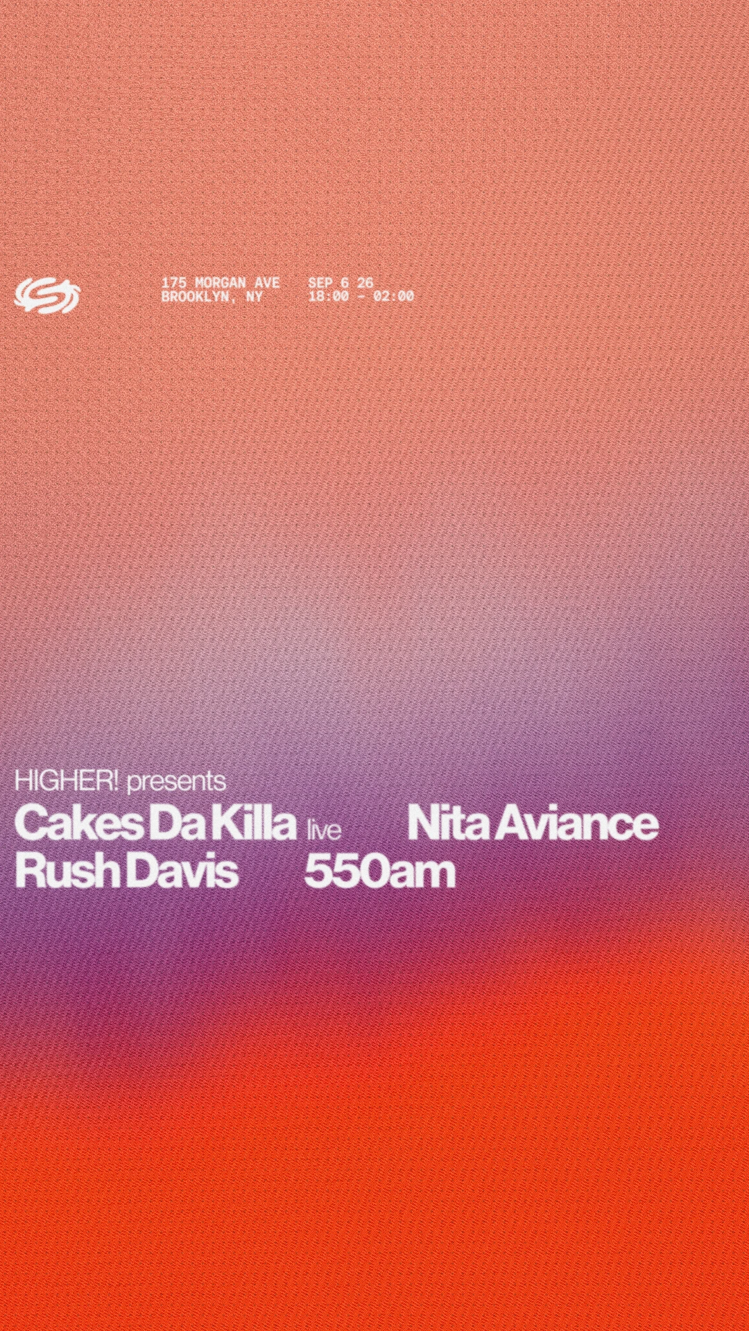 Higher!:Nita Aviance, Cakes Da Killa Live, Rush Davis, 550am