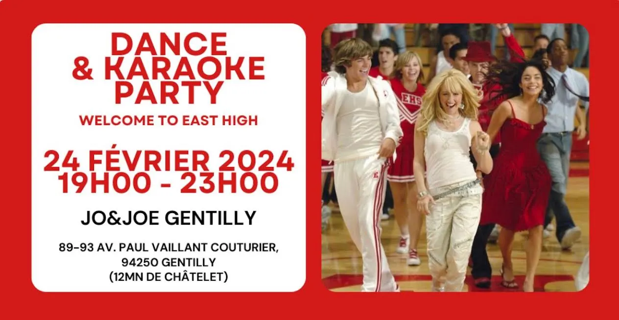 Dance & Karaoke Party / Soirée High School Musical Paris