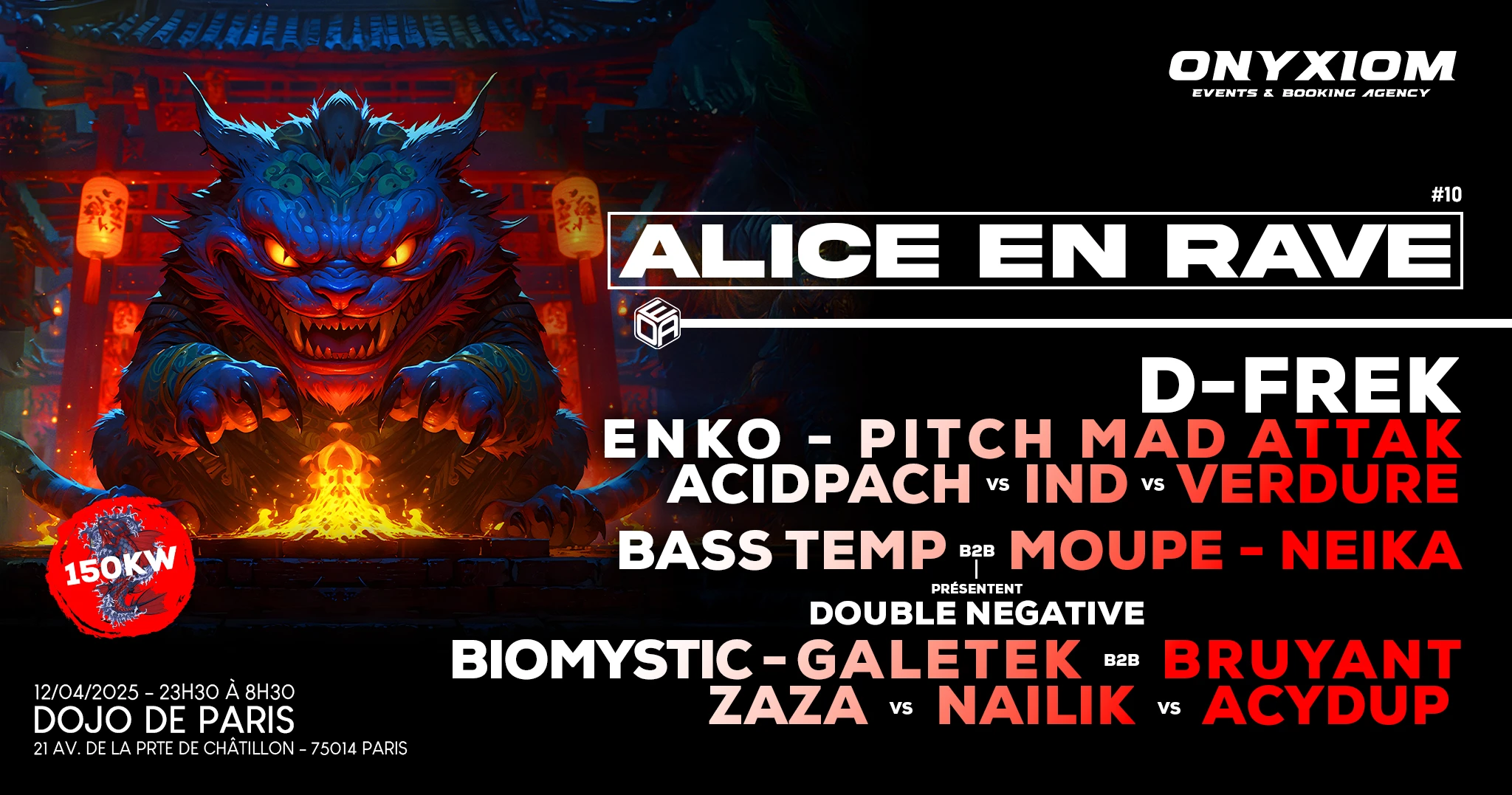 Onyxiom : Alice En Rave 10 Xxl - 150kw De Sons
