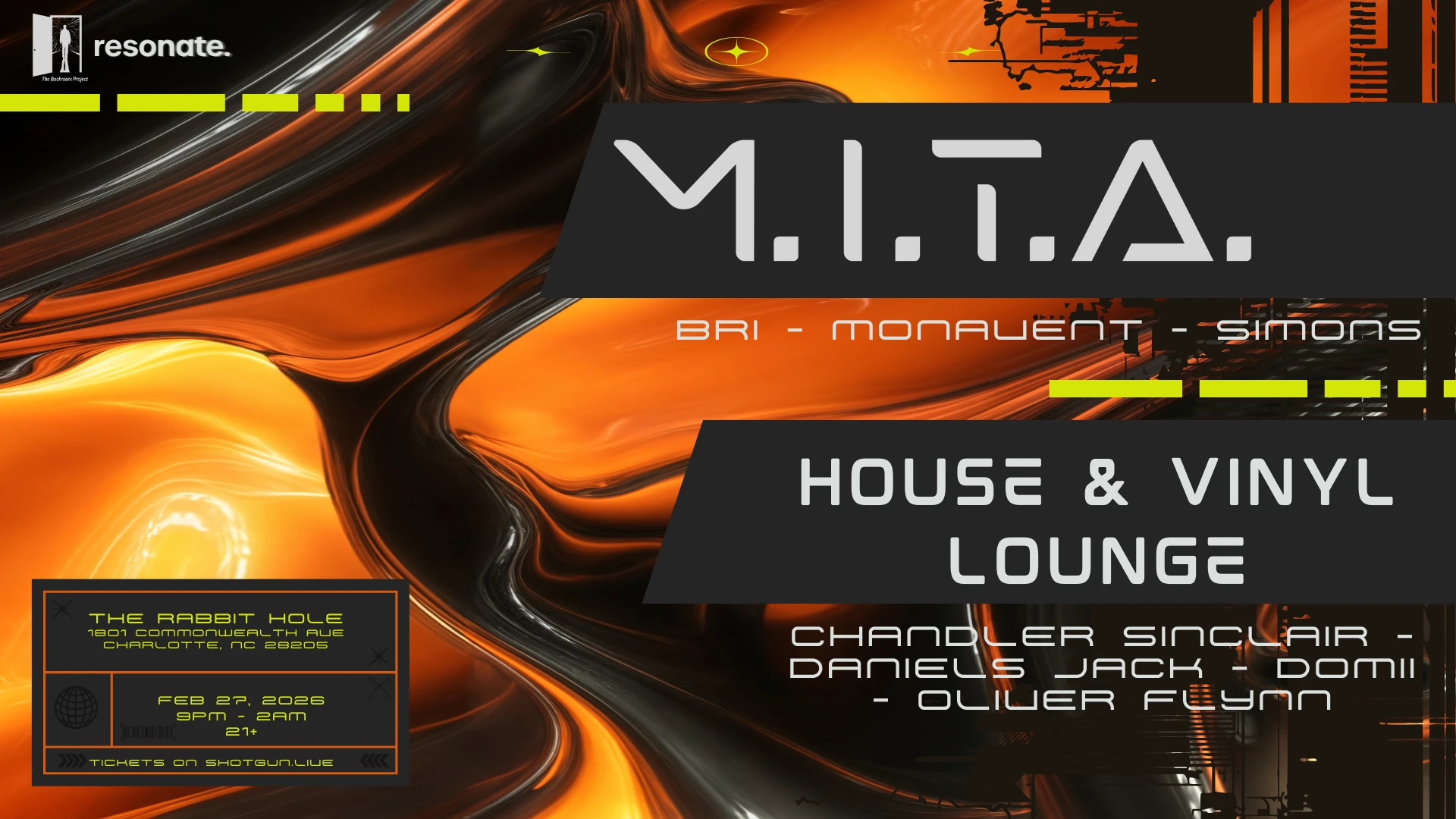 Resonate & Backrooms Presents: M.I.T.A.