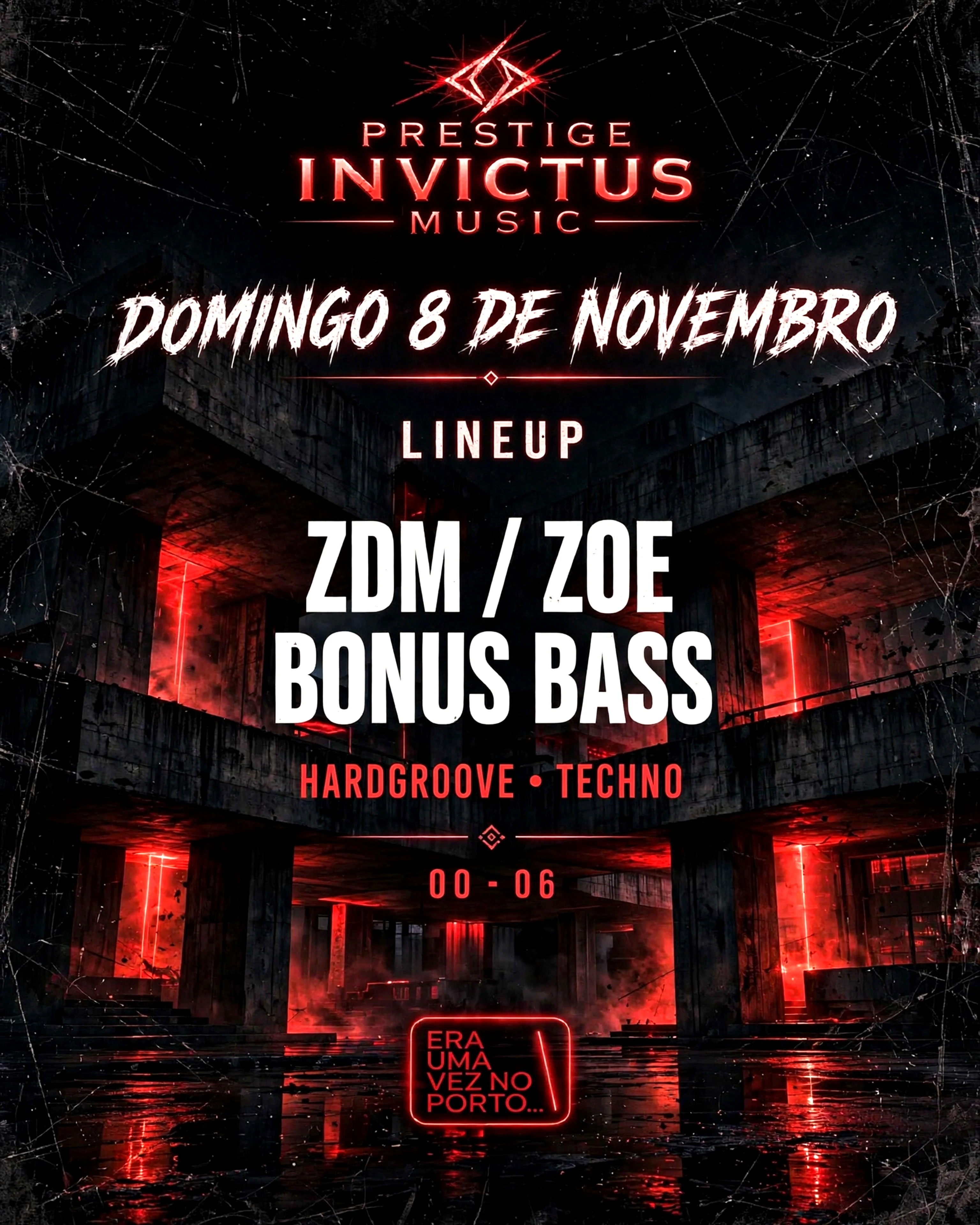 Domingo 08 Nov - Zdm / Zoe / Bonus Bass⁷