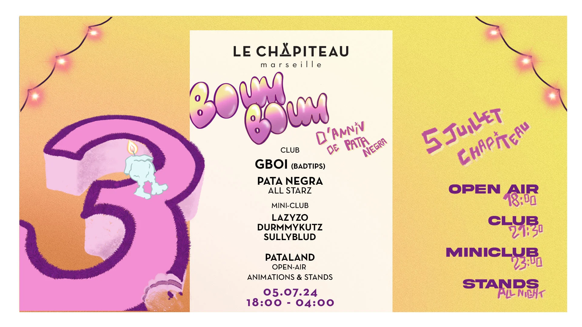 Boum Boum D'anniv - Pata Negra 3 Ans