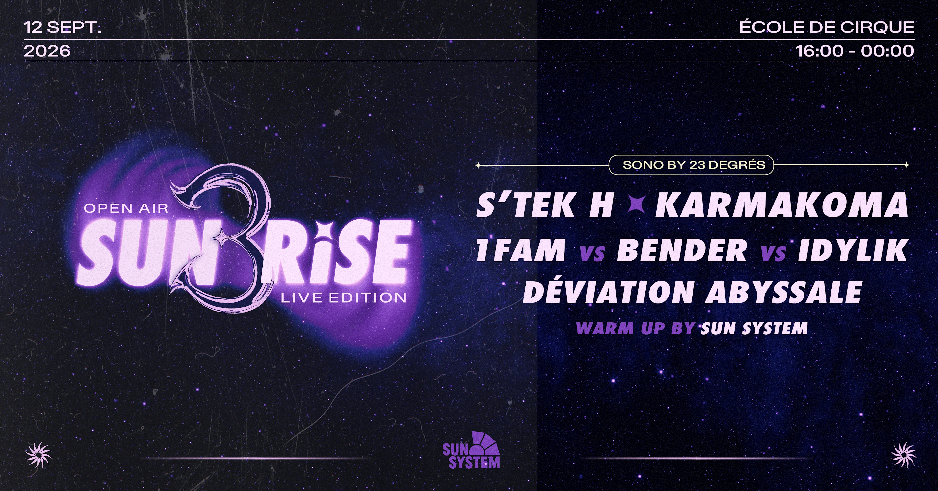 Sunrise : Open Air #3 Live Edition