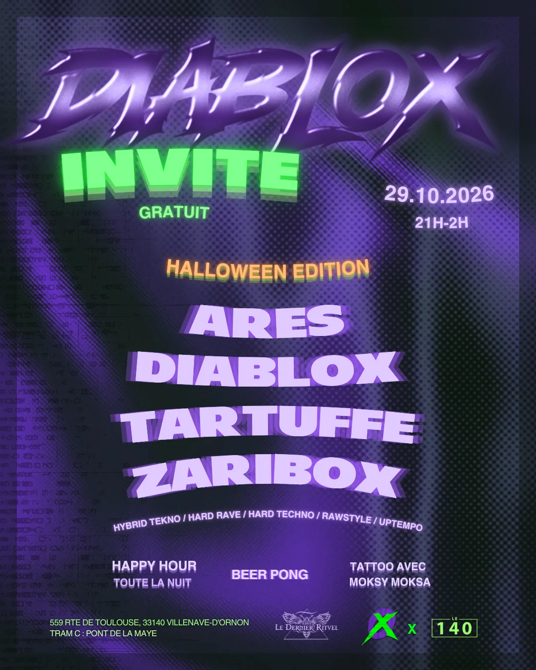 Diablox Invite, Ares, Diablox, Tartuffe Et Zaribox