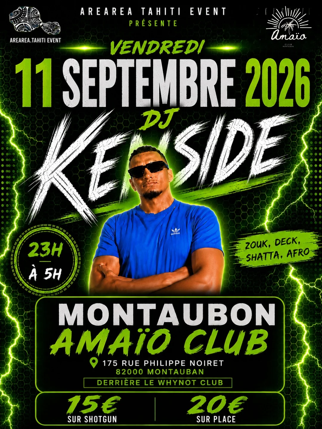 Tournée Dj Kenside 2026-2027 Montauban