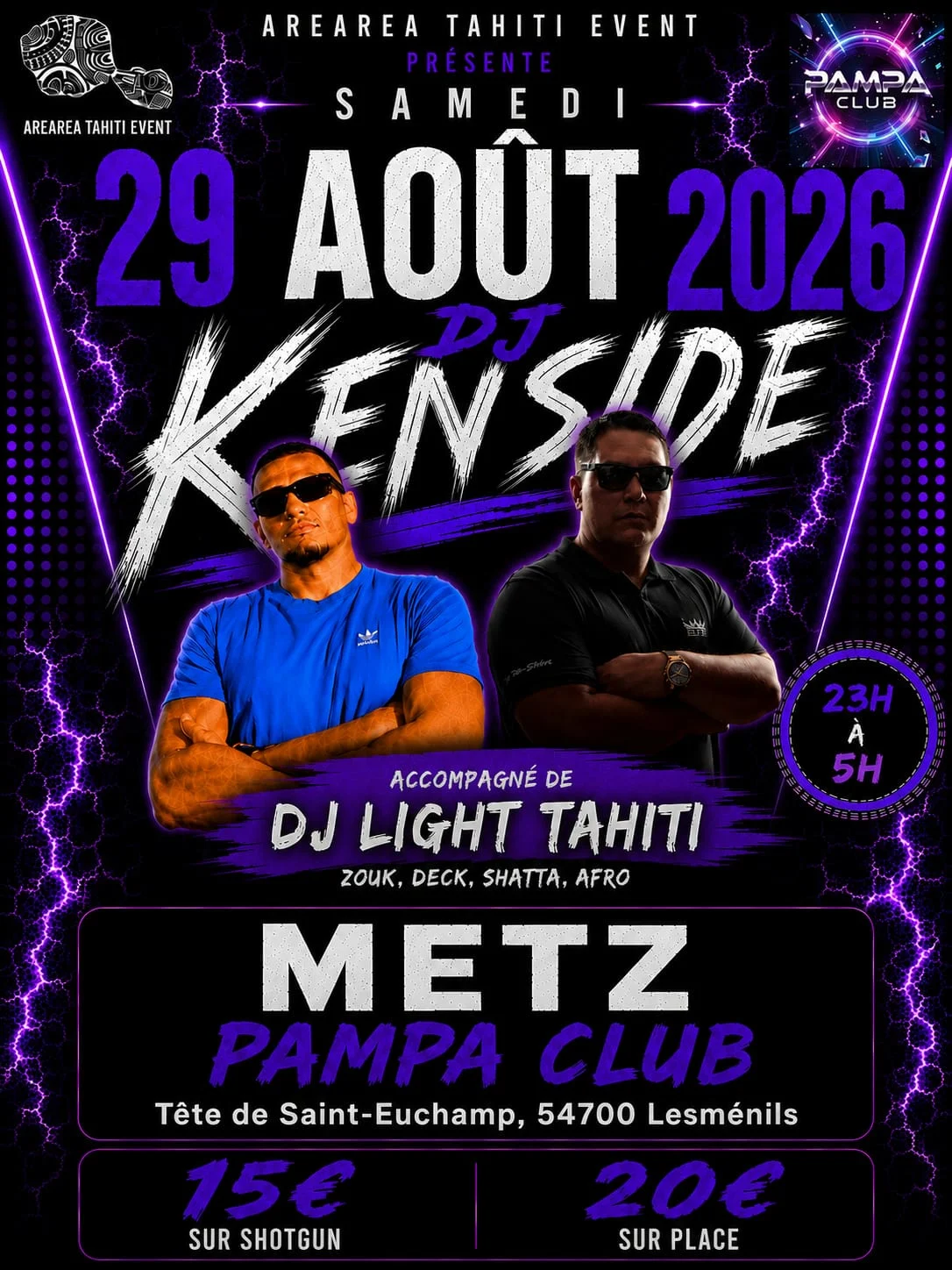 Tournée Dj Kenside 2026-2027 Metz
