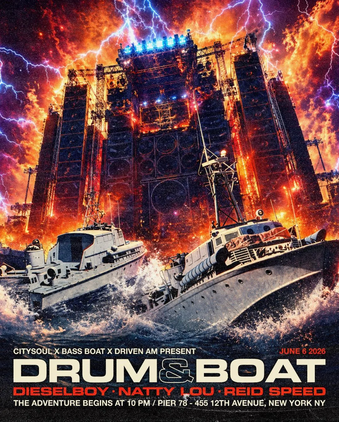 Drum & Boat W/ Natty Lou, Reid Speed, Dieselboy
