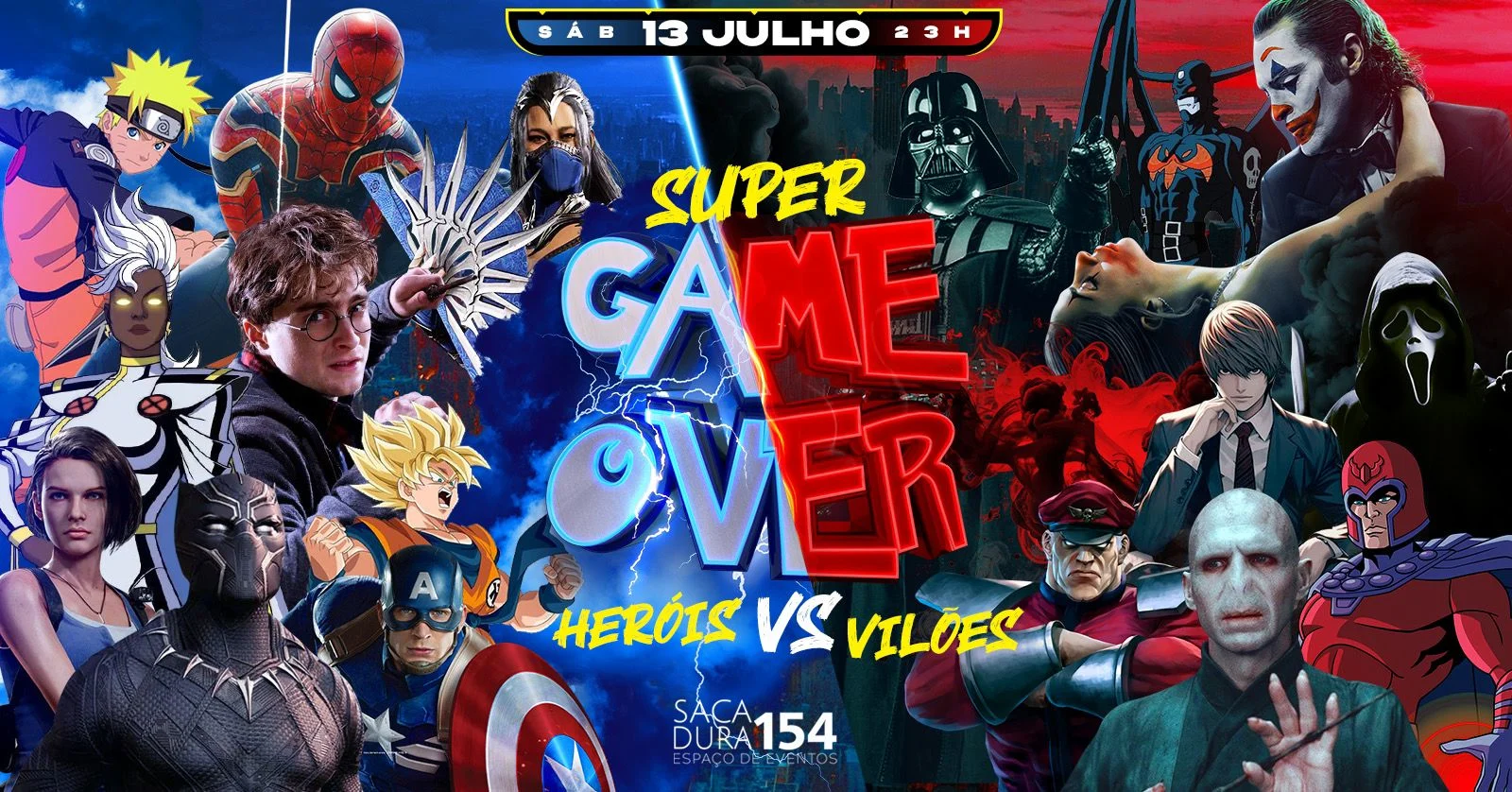 Game Over Party - Heróis Vs Vilões