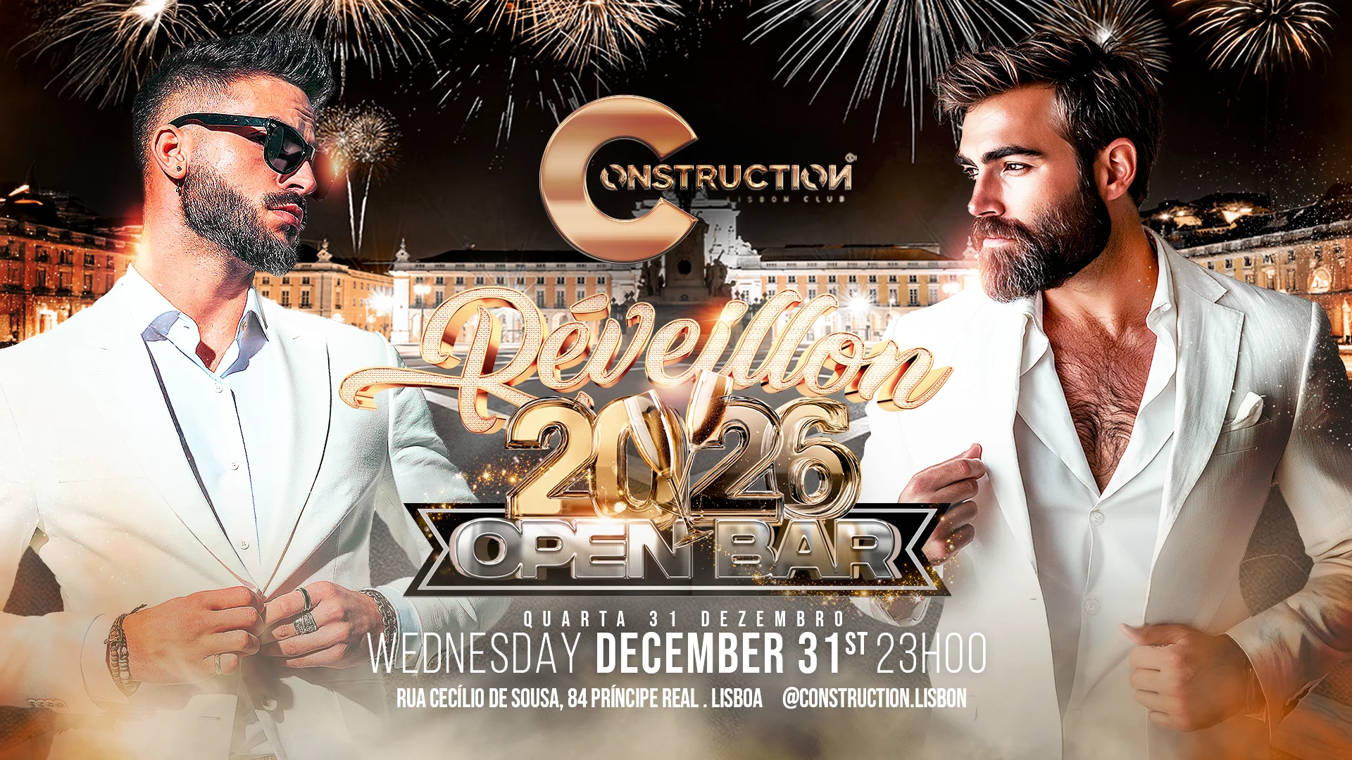 Réveillon 2025/2026 "Open Bar" By Construction Lisbon Club