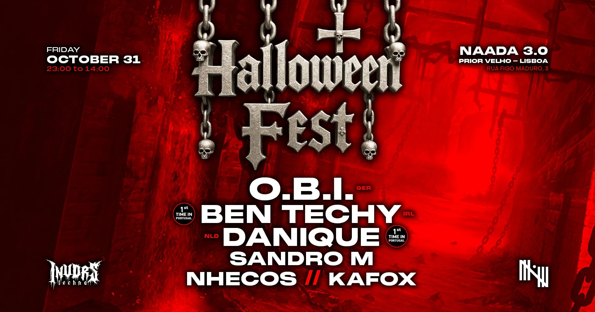 Halloween Fest 2025 With O.B.I, Ben Techy & Danique