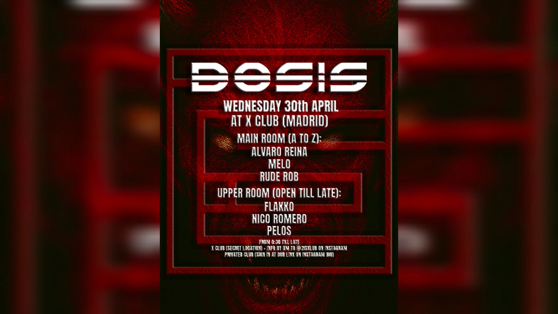 Dosis [2is Klub] En X Club: Alvaro Reina, Melo, Rude Rob Y +