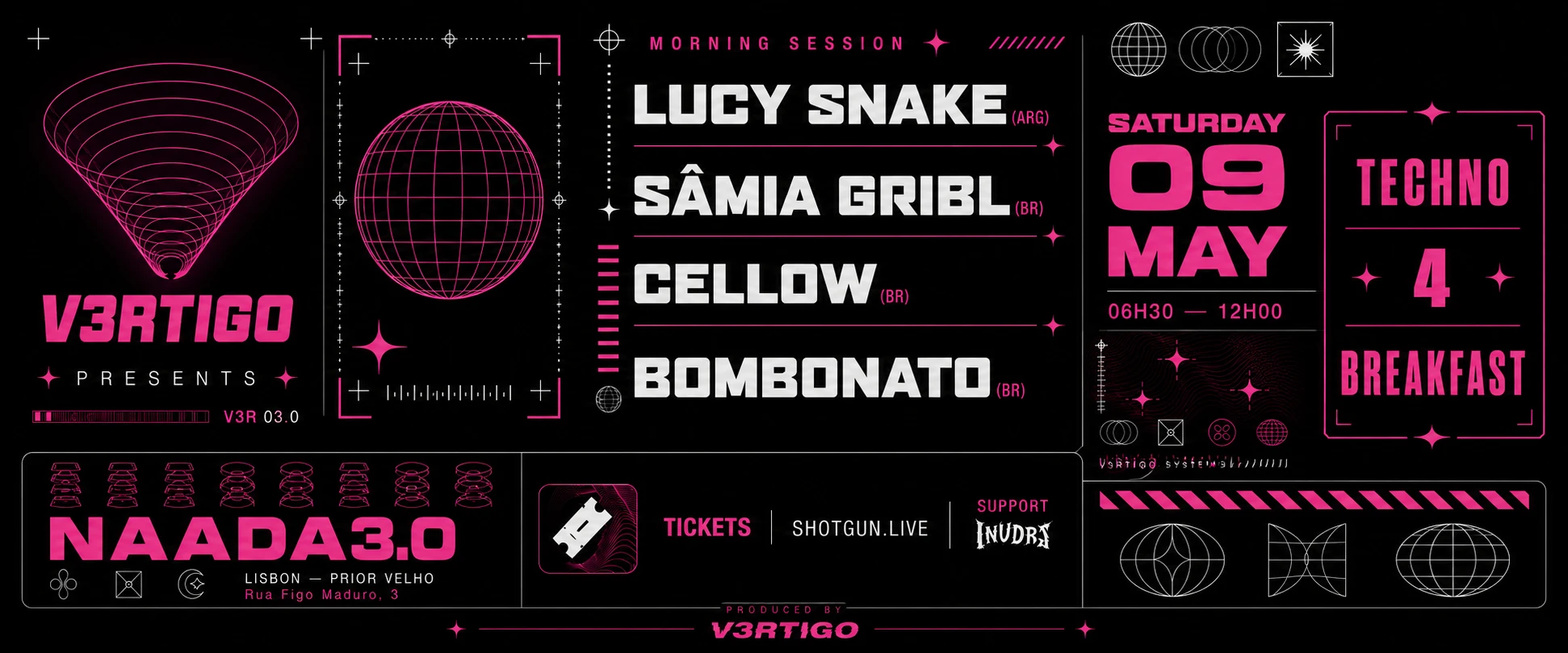 Techno 4 Breakfast With Lucy Snake And Friends