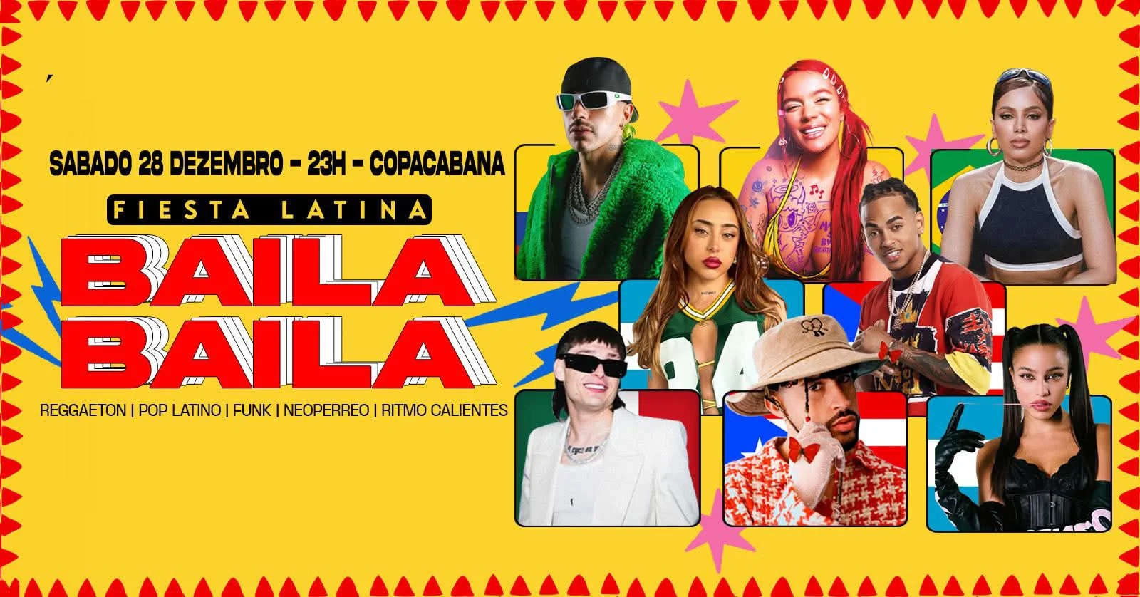 Fiesta Latina Baila Baila | Copacabana 28/12