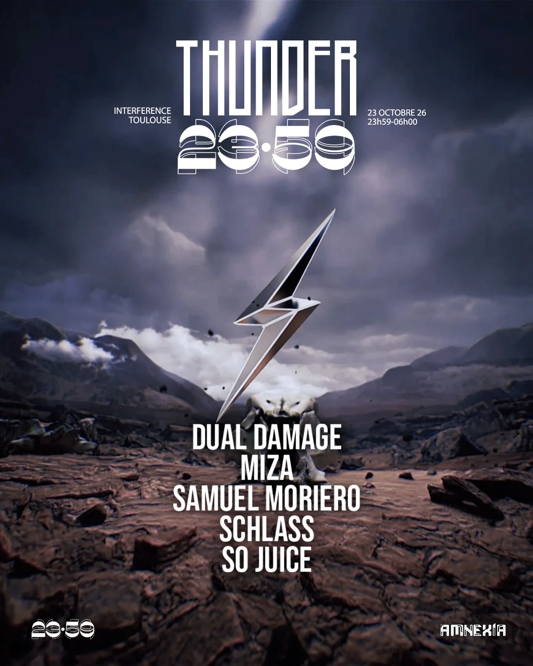 23:59 X Thunder : Samuel Moriero, Dual Damage, Schlass