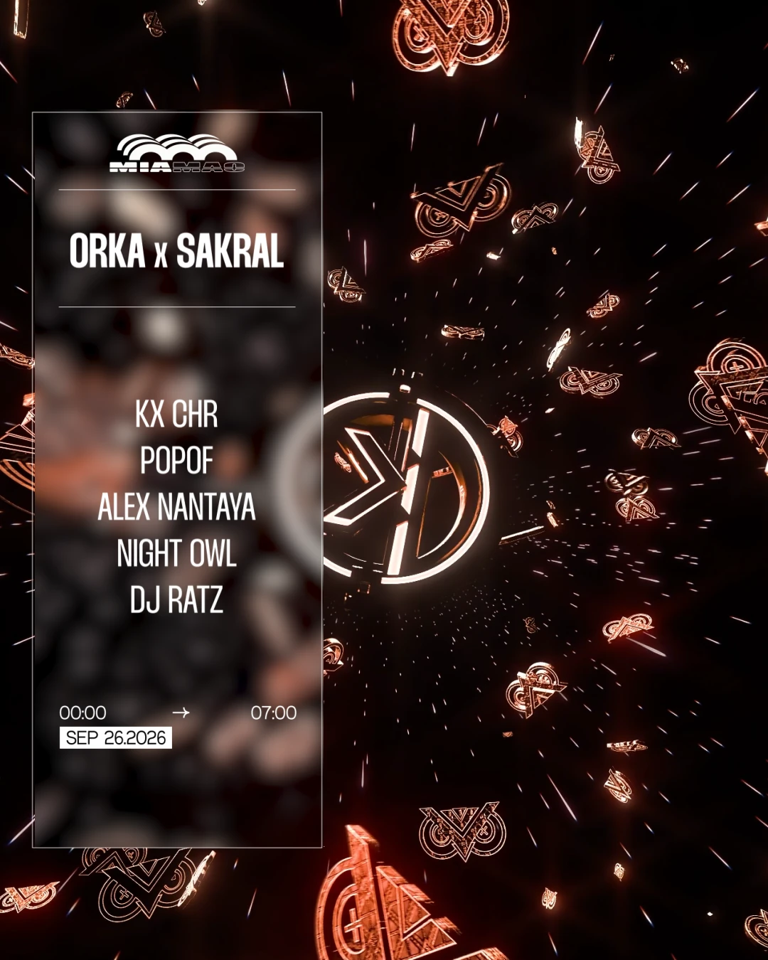 Orka X Sakral : Kx Chr, Popof, Alex Nantaya, Night Owl, Ratz