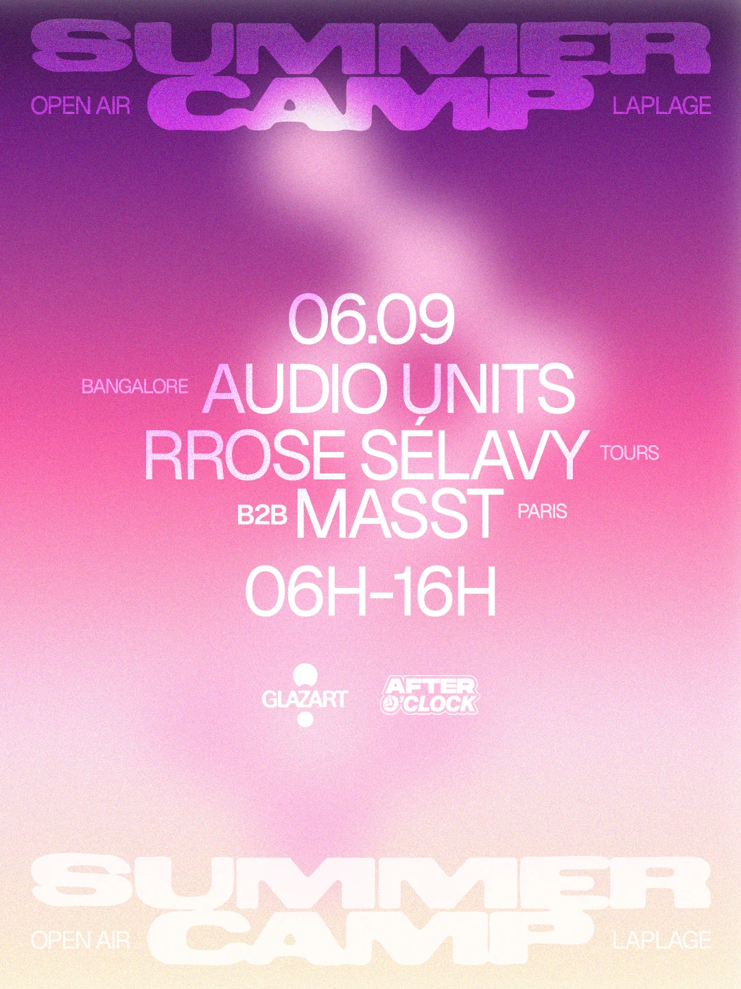 After O'clock X La Plage Open Air : Audio Units & More