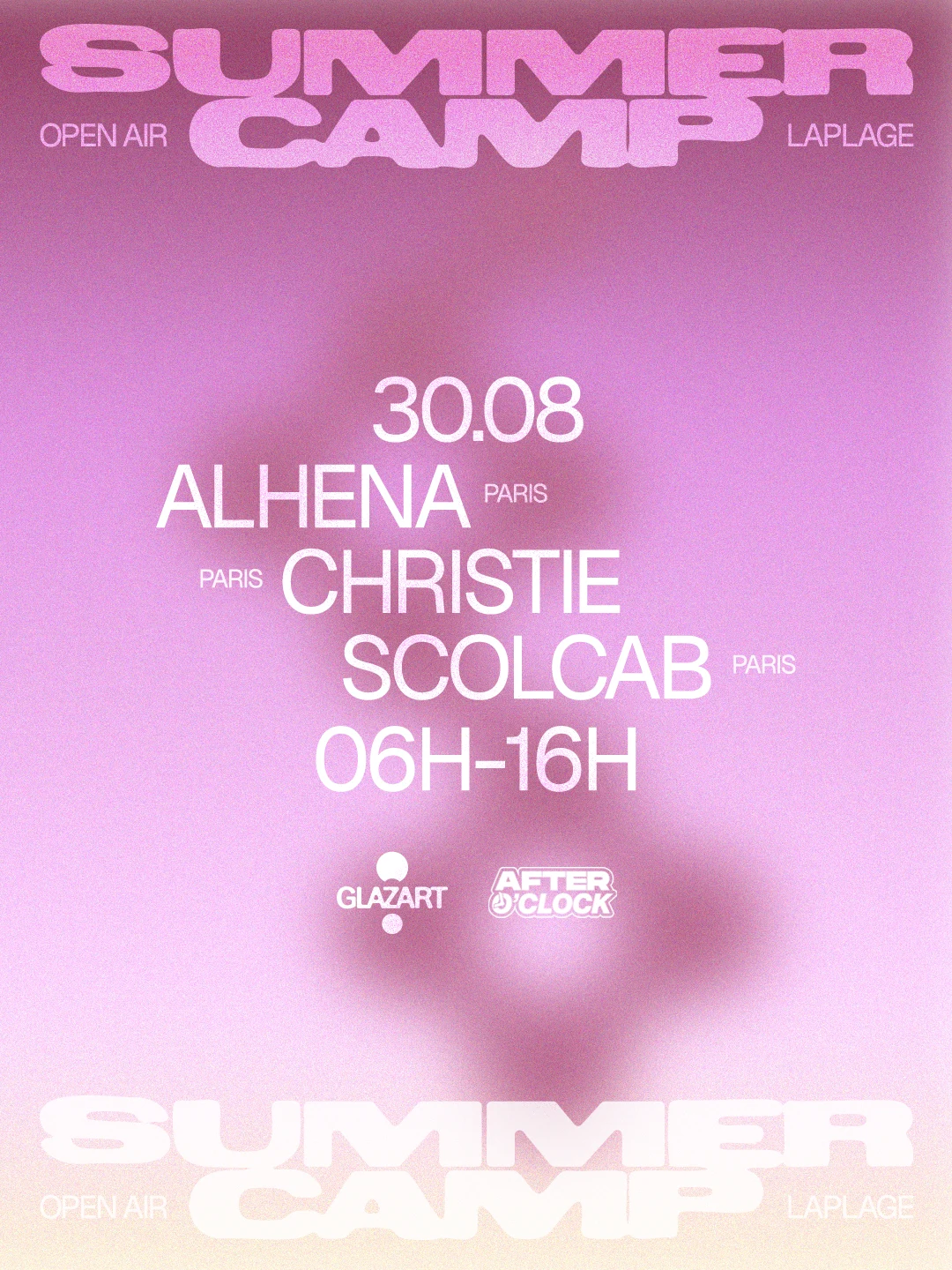 After O'clock X La Plage Open Air: Alhena, Christie, Scolcab