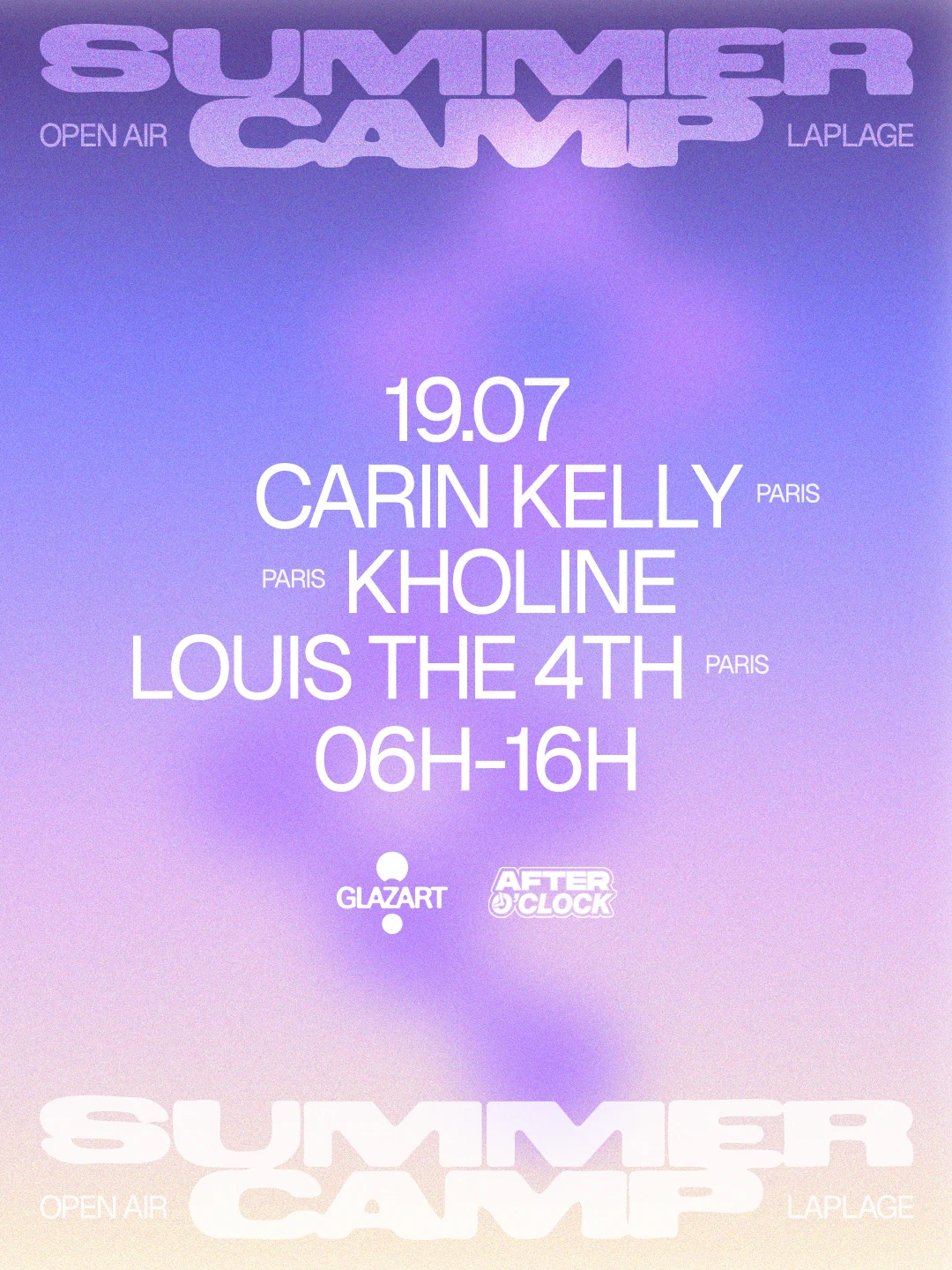After O'clock X La Plage Open Air : Carin Kelly & More