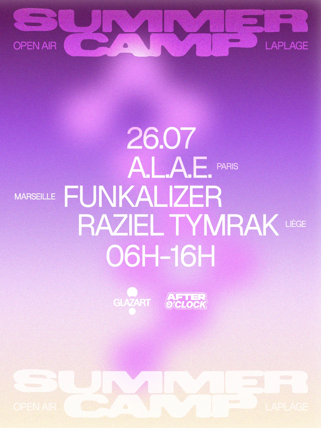 After O'clock X La Plage Open Air : Funkalizer & More