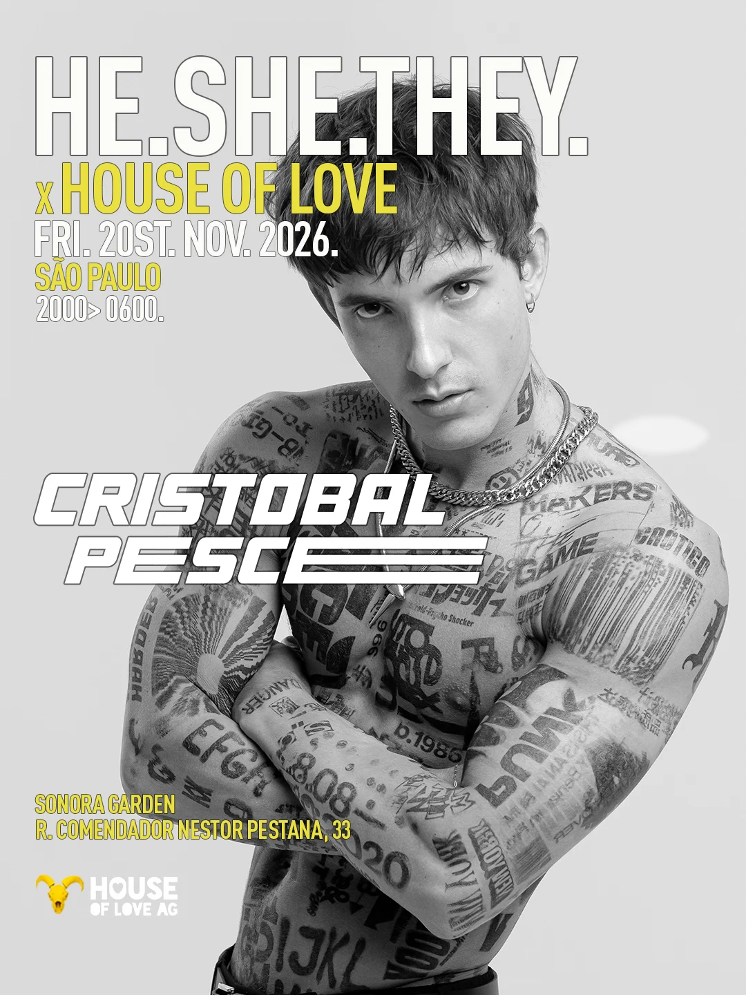 He.She.They. Presents: Cristobal Pesce