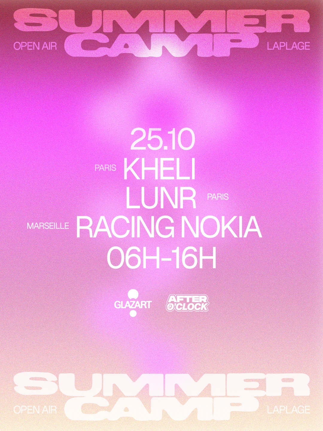 After O'clock X La Plage Open Air : Lunr, Kheli & More