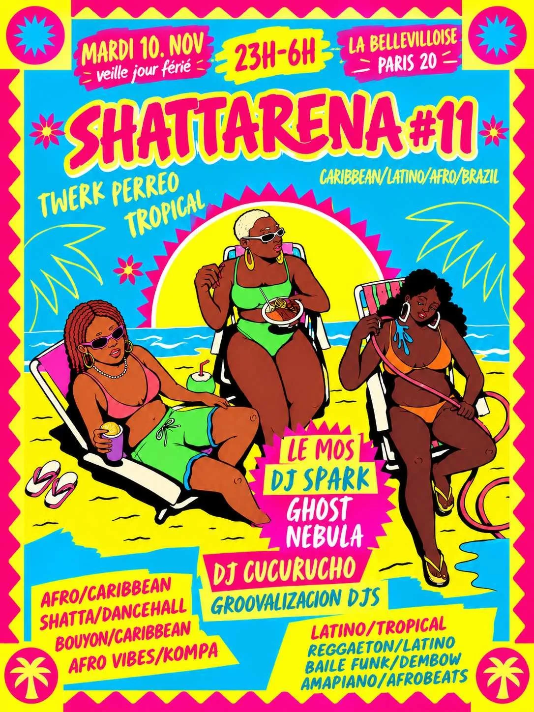 La Shattarena #11 ~ Afro-Caribbean-Tropical Party | 10.11.26
