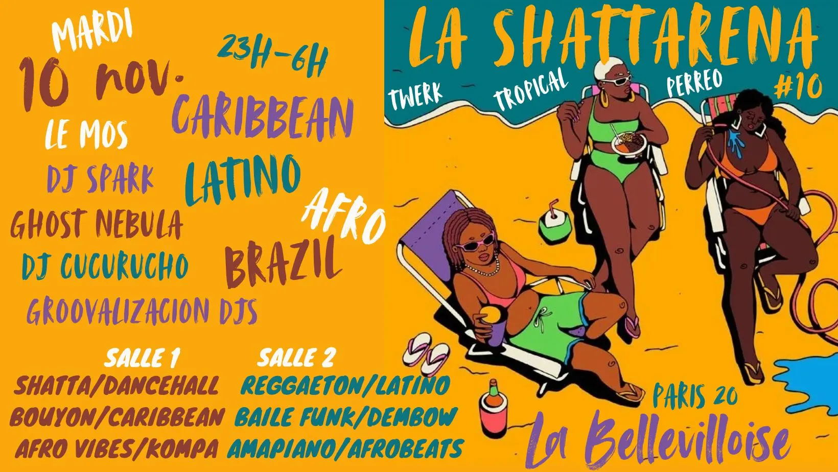 La Shattarena #11 ~ Afro-Caribbean-Tropical Party | 10.11.26