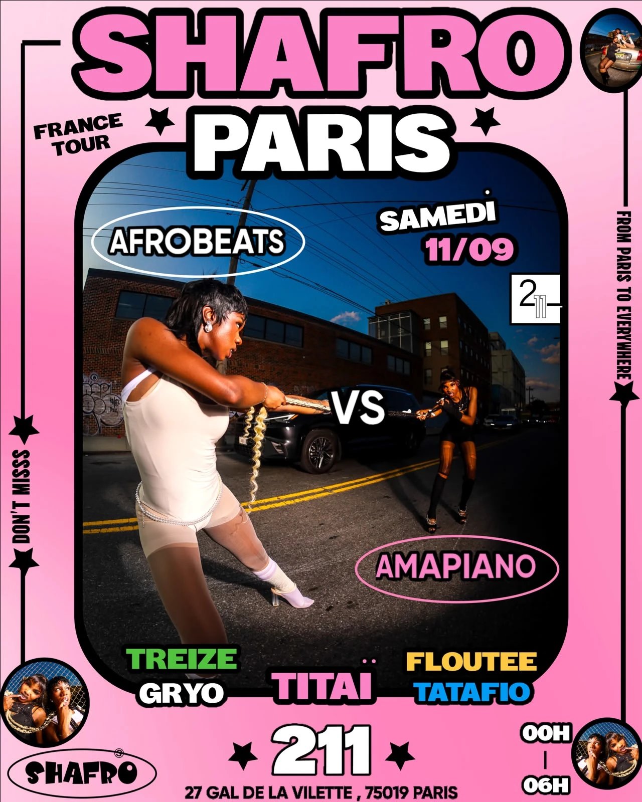 Shafro @Paris : 100% Afrobeats Vs Amapiano