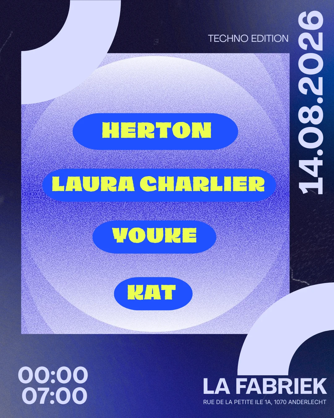Techno Edition @Lafabriek | 14 August