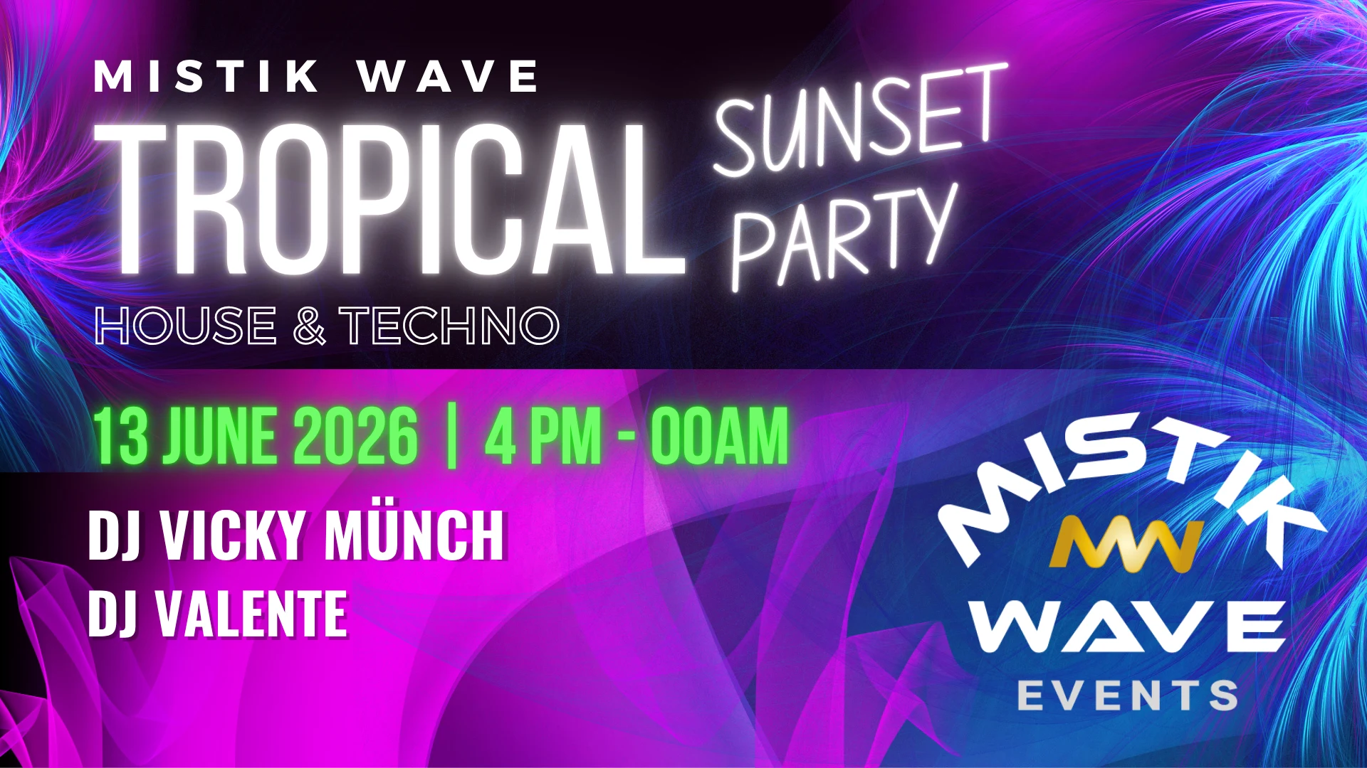 Tropical Sunset Party June Edition