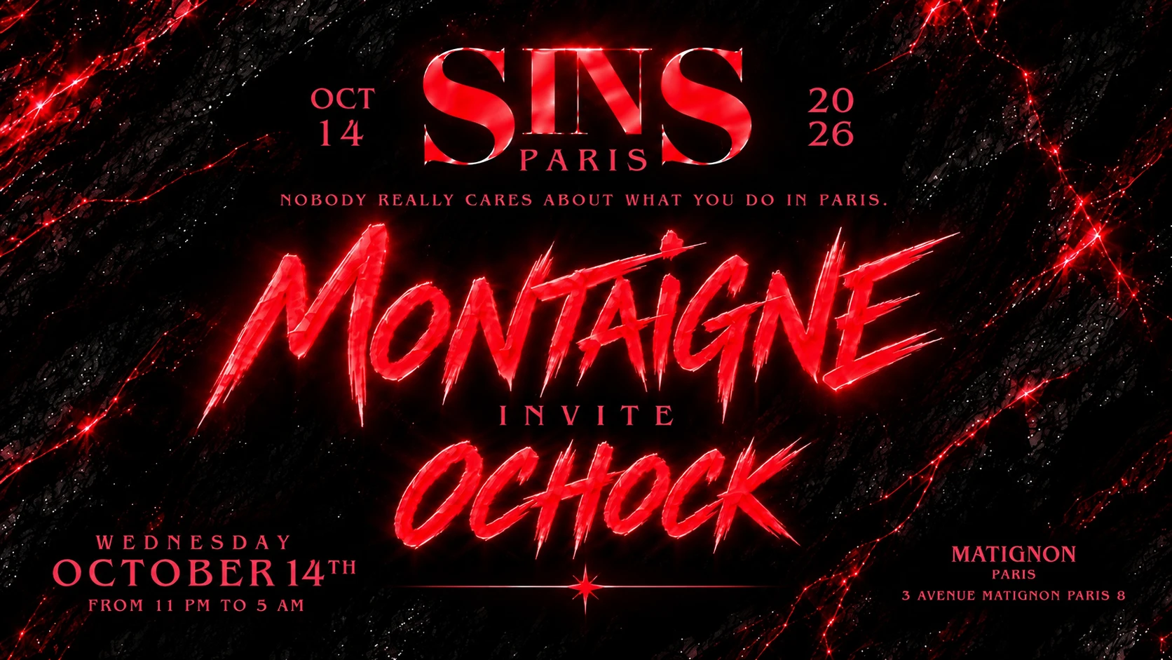 Montaigne Invite Ochock Au Matignon For Sins