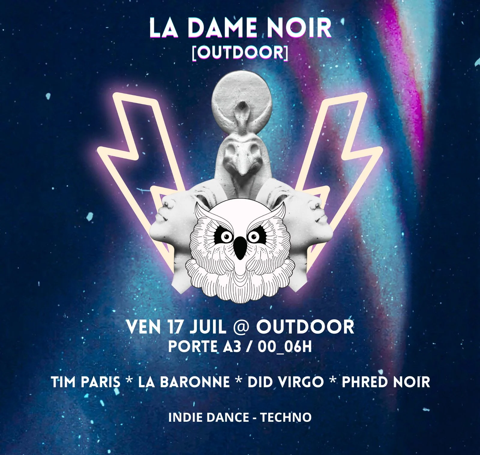 ⇉ Outdoor Marseille Invite La Dame Noir ⇇