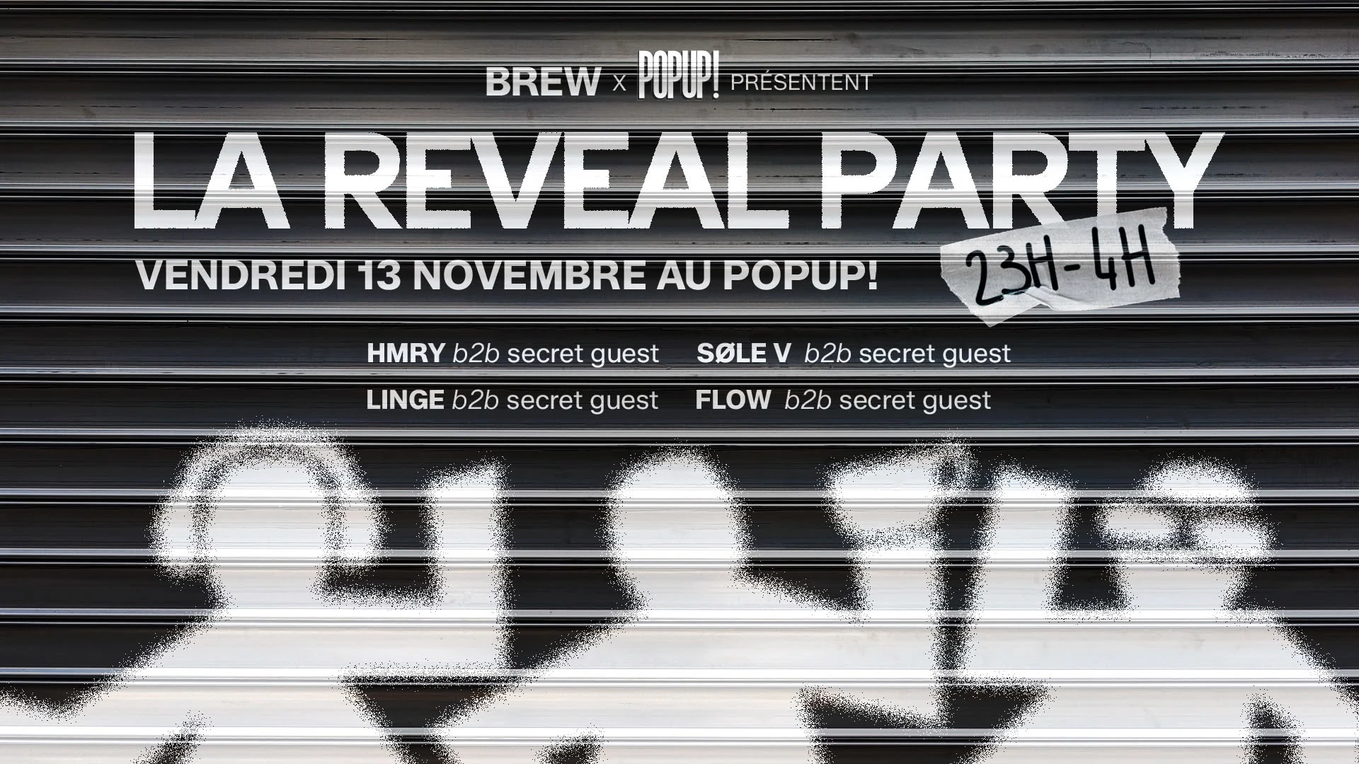 Brew X Popup! : La Reveal Party 🔥