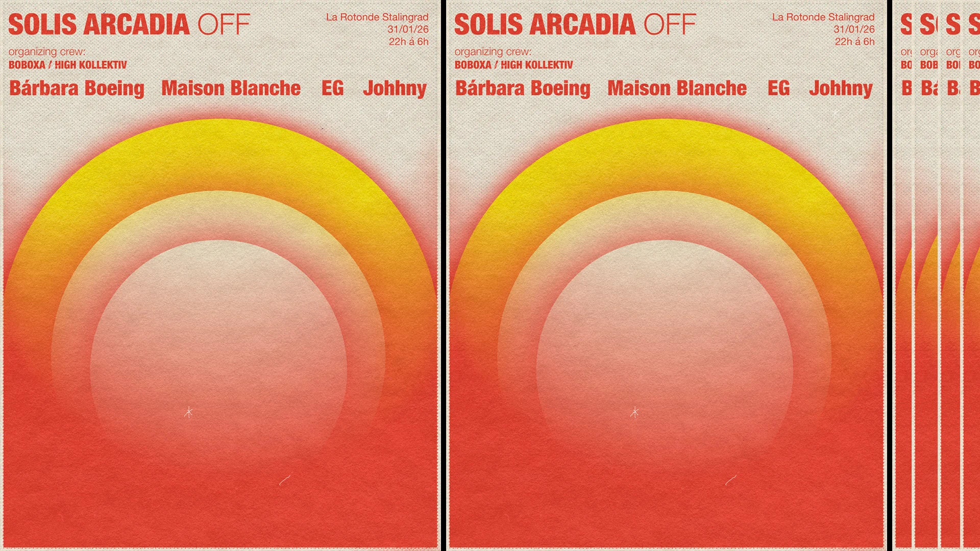 [Places Dispo À L’Entrée] Solis Arcadia Off | Bárbara Boeing