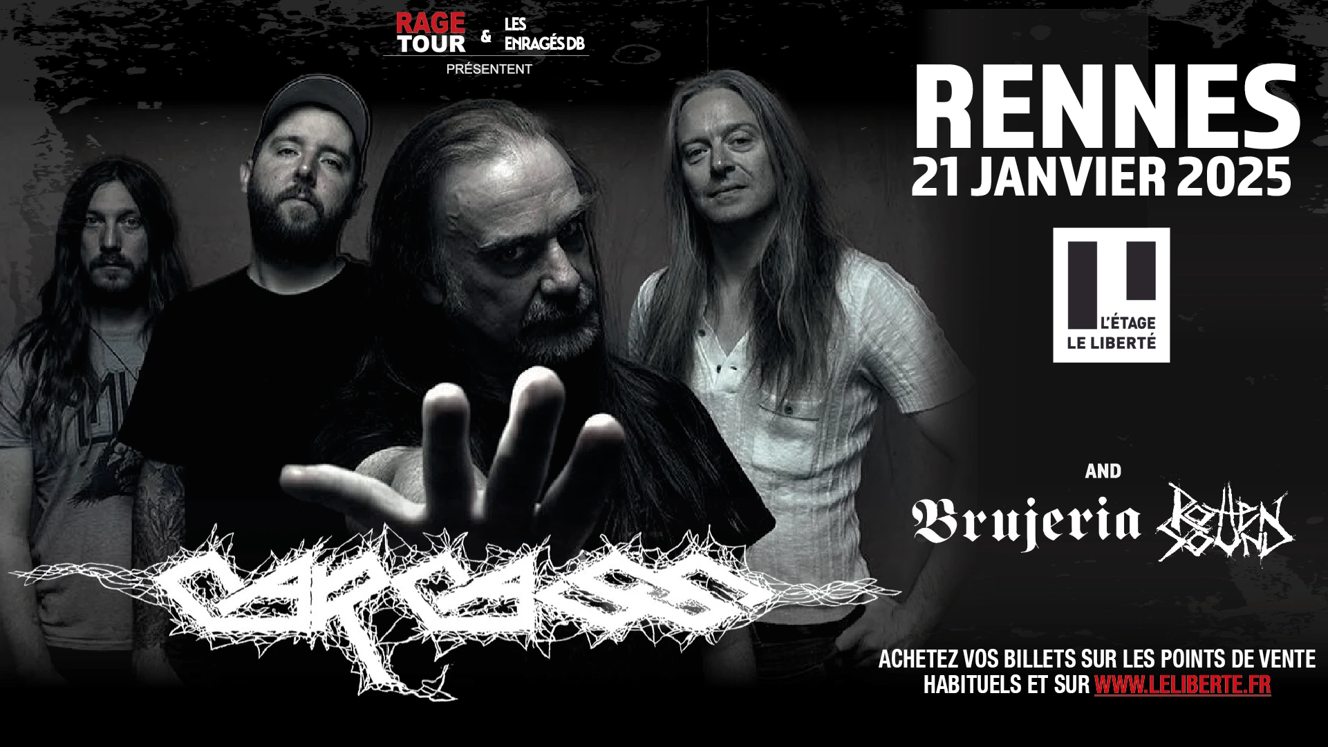 Carcass + Brujeria + Rotten Sound