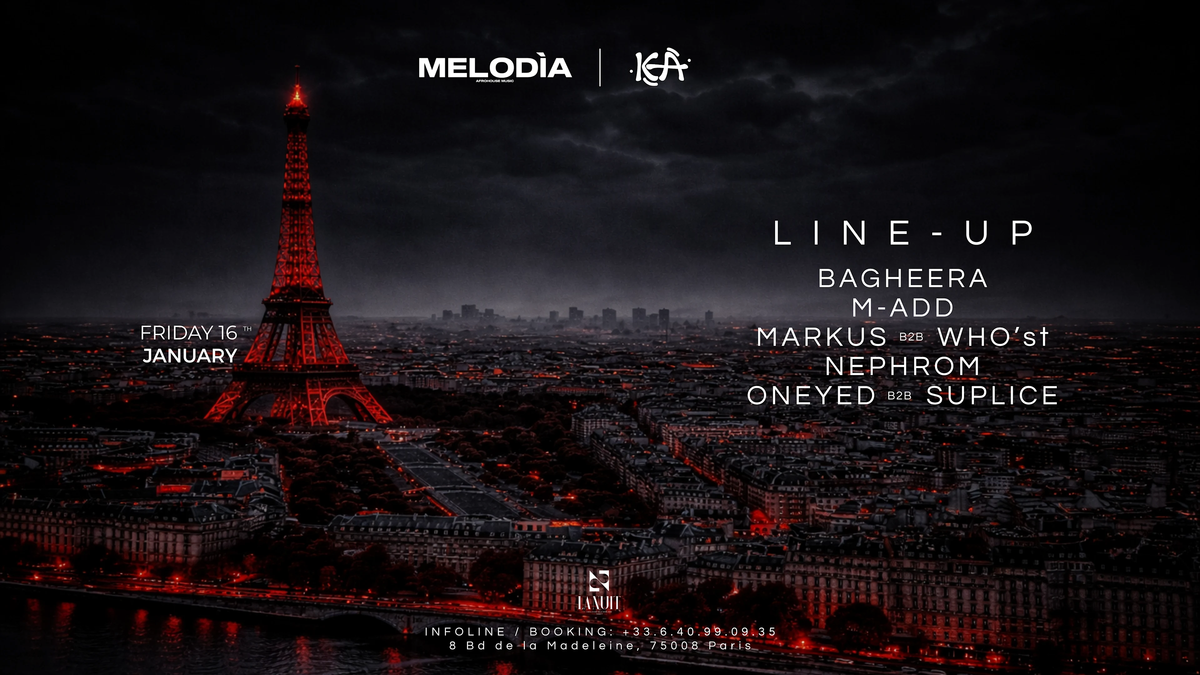 Kea Invite Melodìa @La Nuit