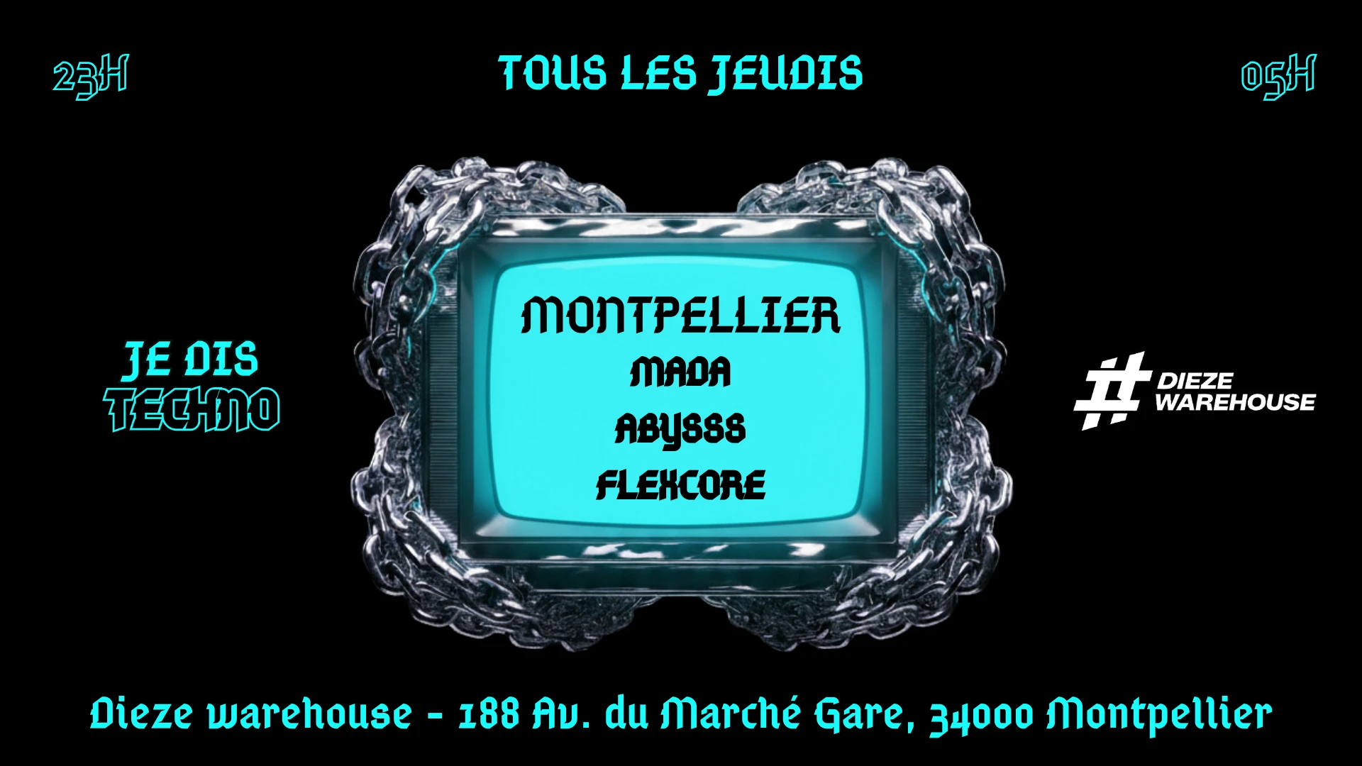 Je Dis Techno - Dieze Warehouse - 09/04