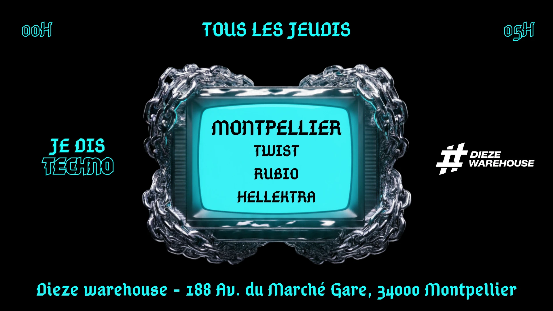 Je Dis Techno - Dieze Warehouse - 23/04