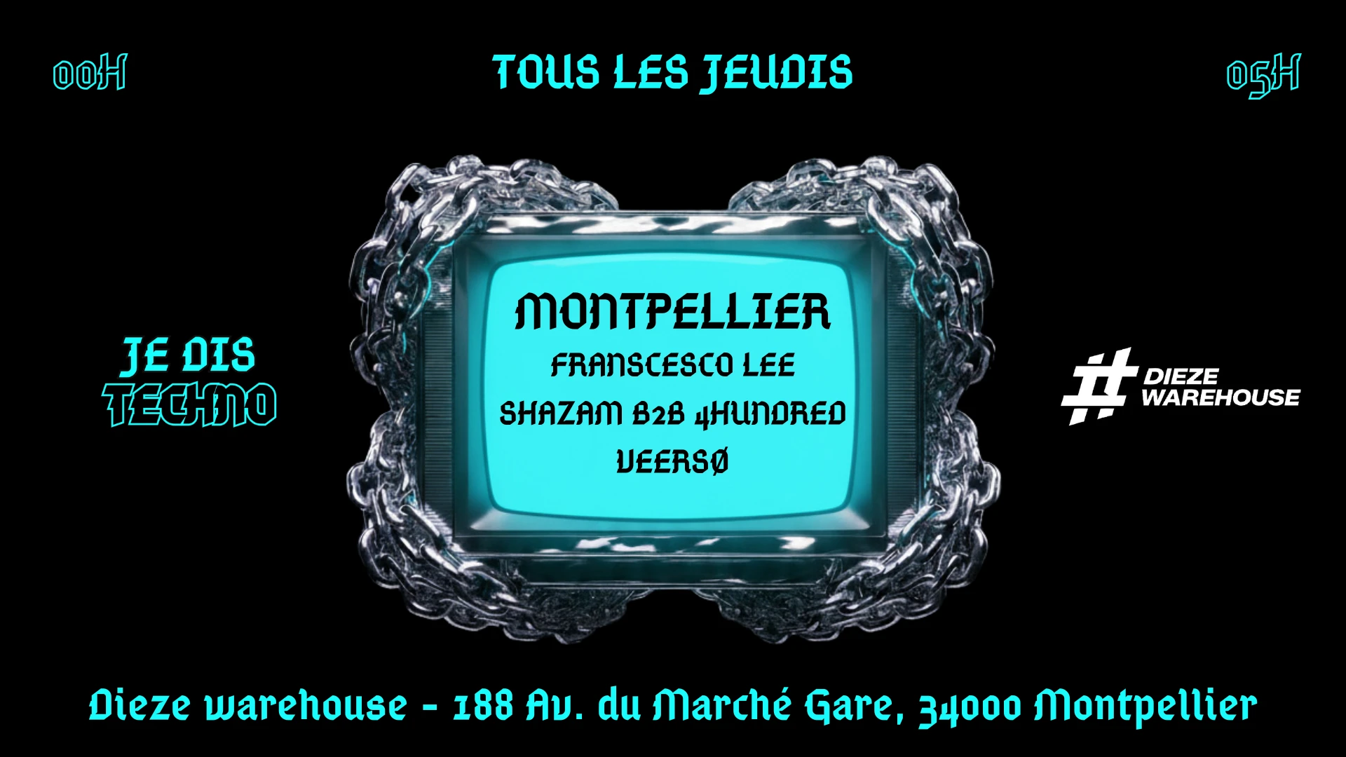 Je Dis Techno - Dieze Warehouse - 14/05
