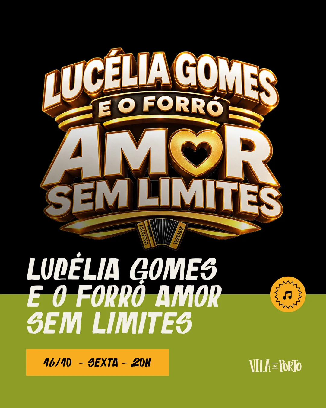 Lucélia Gomes & Forró Amor Sem Limites // 16.10