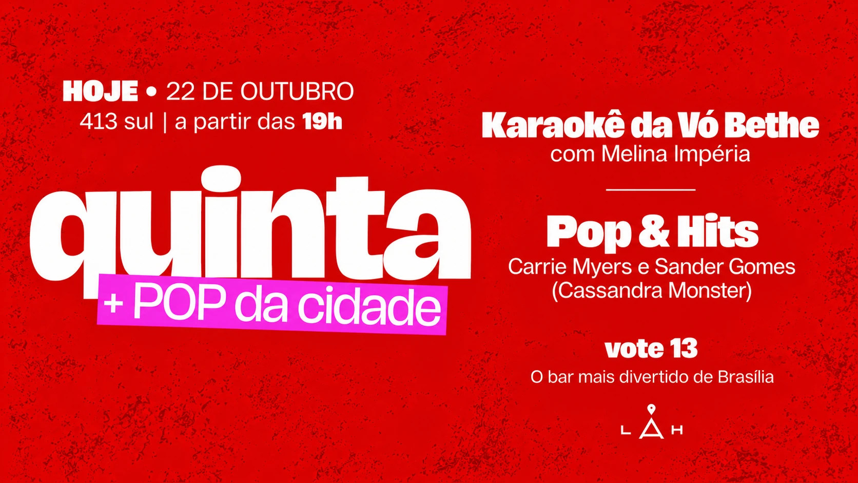 22/10 - Quinta + Pop Da Cidade