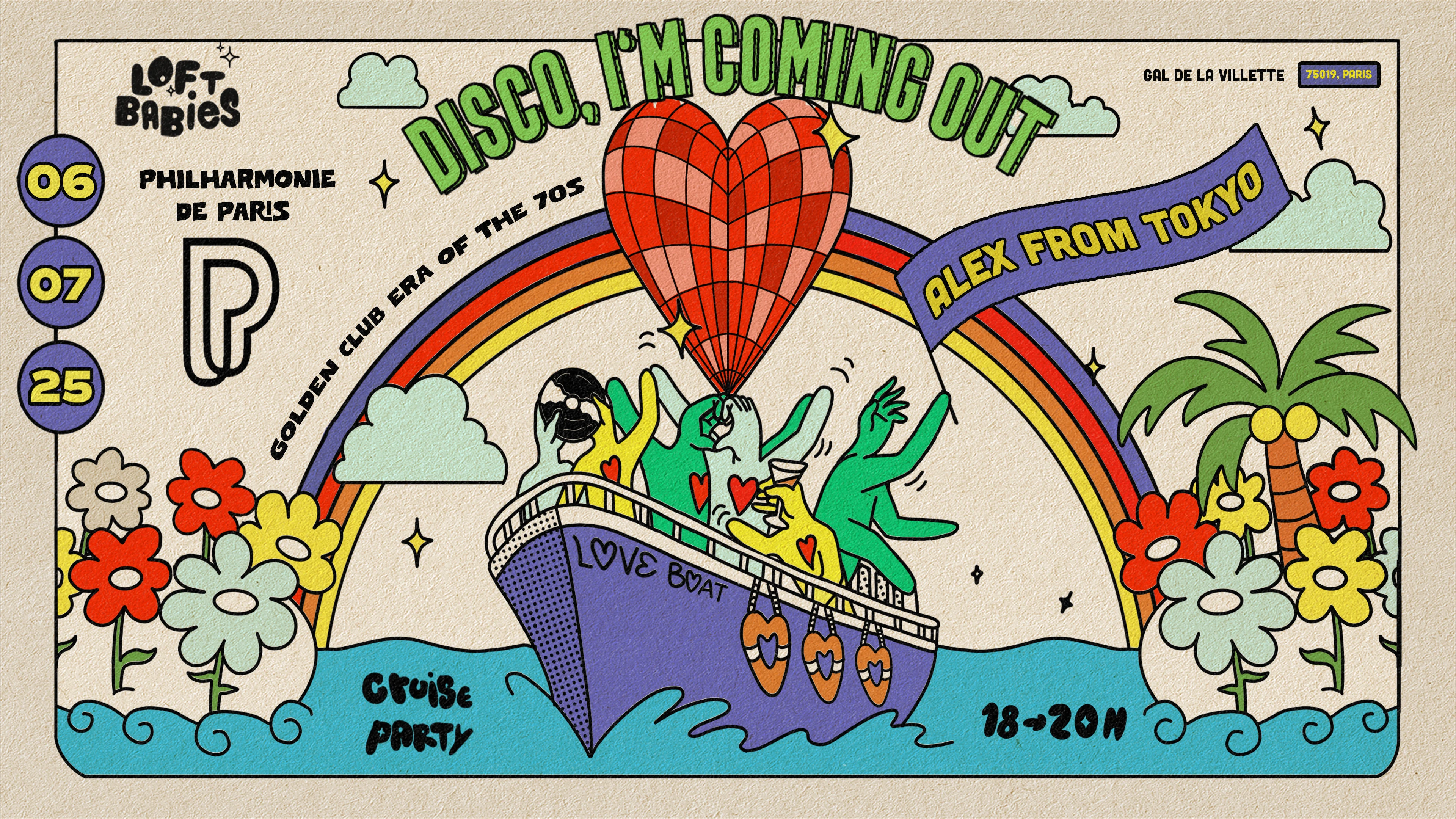 Disco I'm Coming Out : Croisière Loft Babies X Philharmonie